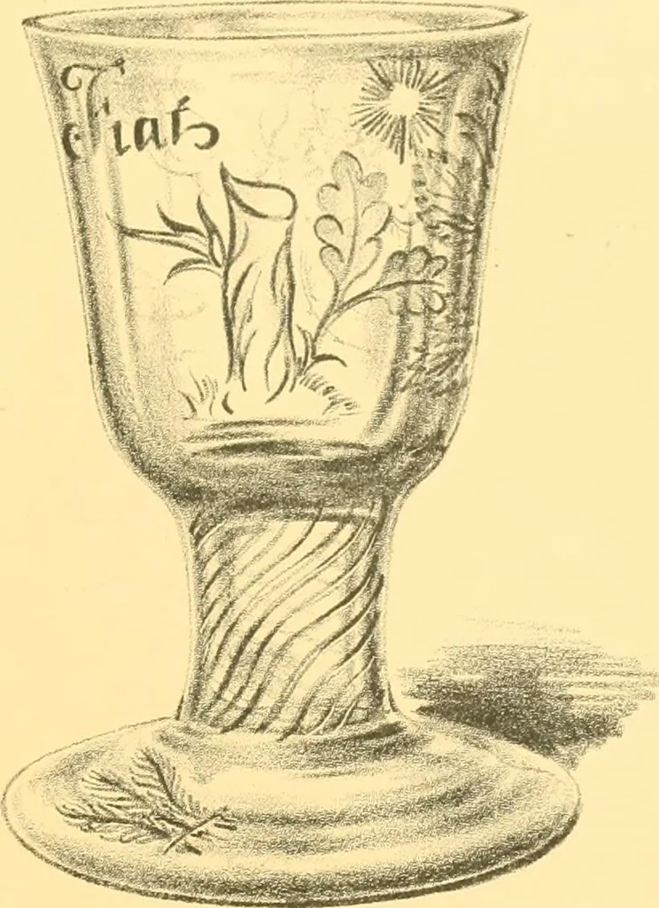 An illustration from Old English glasses. An account of glass drinking vessels in England, from early times to the end of the eighteenth century. With introductory notices, original documents, etc, 1897, leaf 530