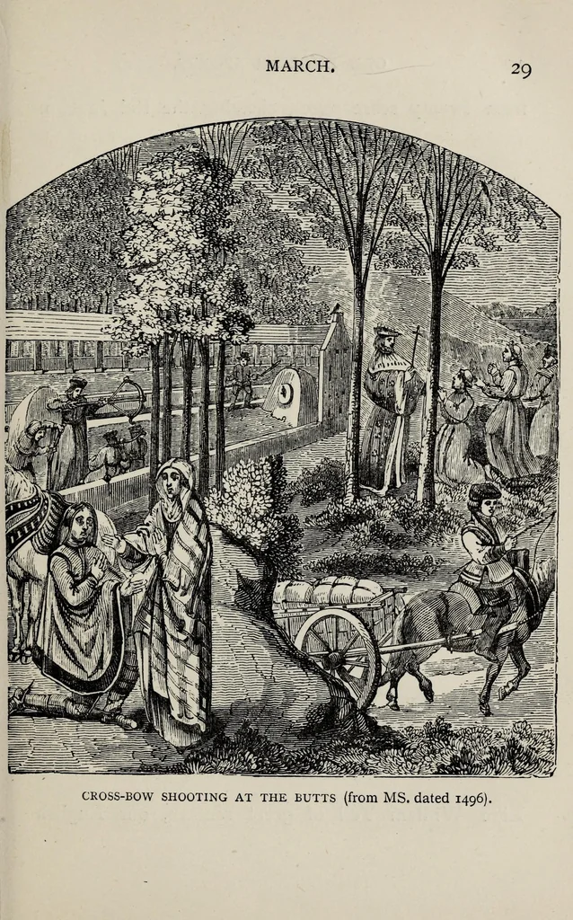 An illustration from Old English sports, pastimes and customs, 1891, leaf 49