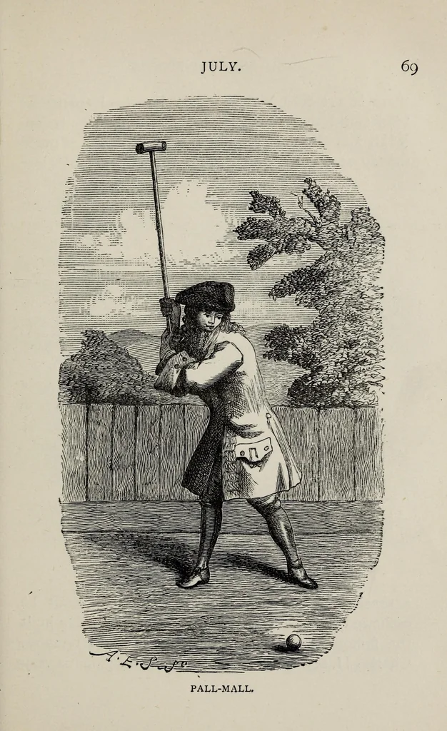 An illustration from Old English sports, pastimes and customs, 1891, leaf 89