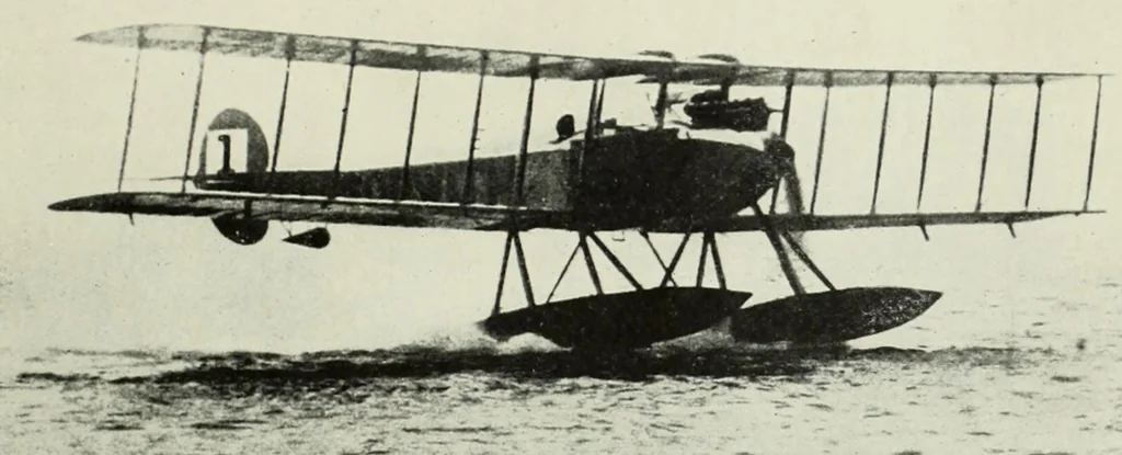 An illustration from The old flying days, 1927, leaf 199