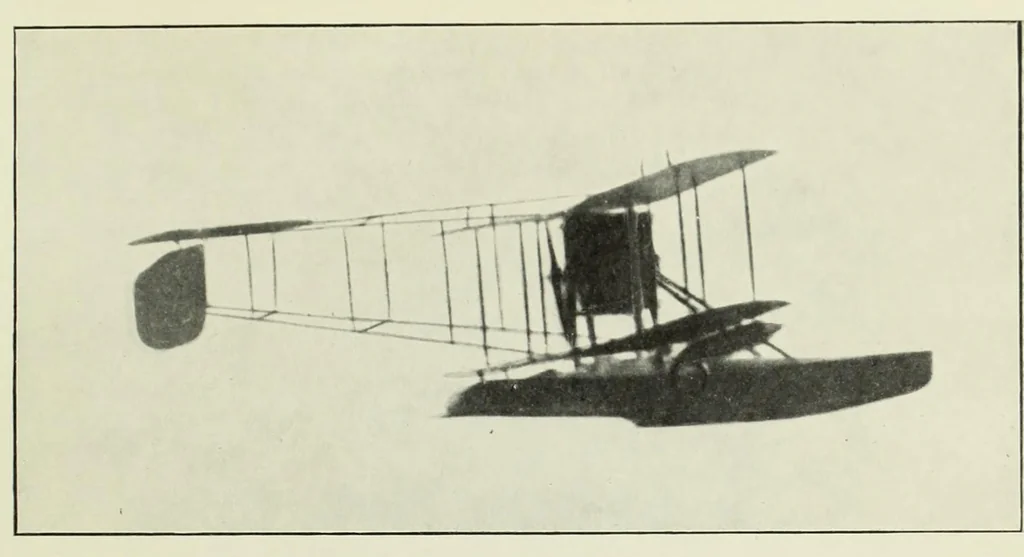 An illustration from The old flying days, 1927, leaf 249