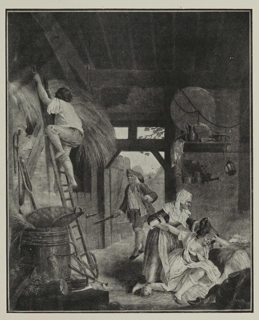 An illustration from Old french colour-prints, 1924, leaf 211