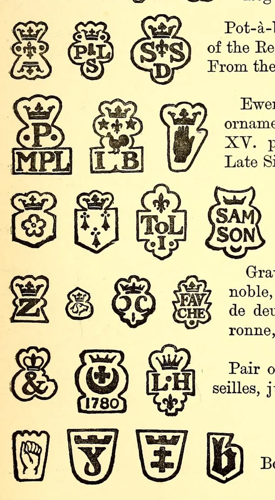 An illustration from Old French plate, its makers and marks, 1893, leaf 75