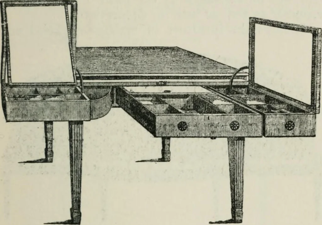An illustration from How to collect old furniture, 1906, leaf 104