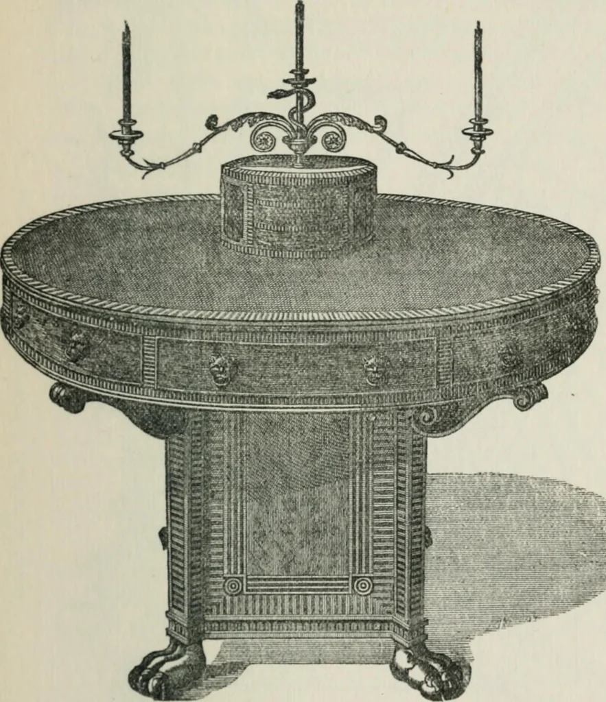 An illustration from How to collect old furniture, 1906, leaf 122