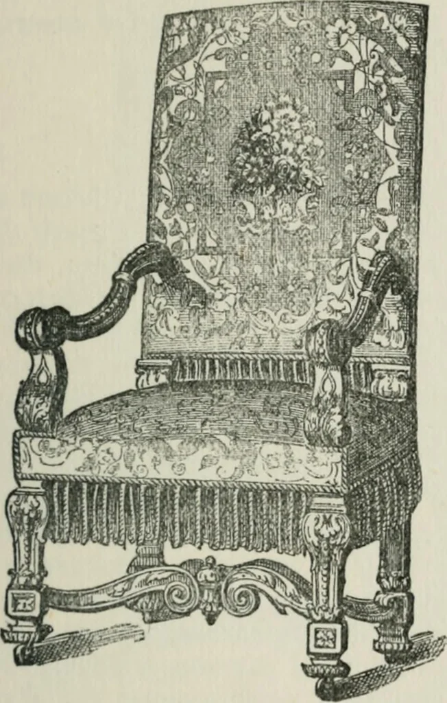 An illustration from How to collect old furniture, 1906, leaf 44