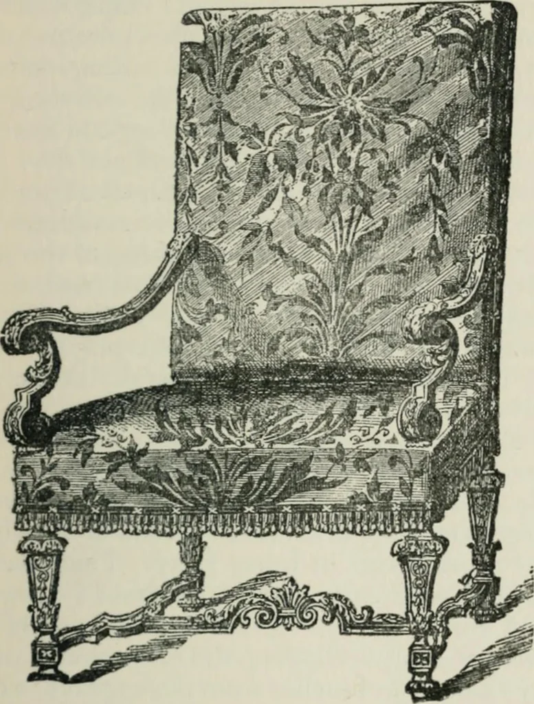 An illustration from How to collect old furniture, 1906, leaf 46