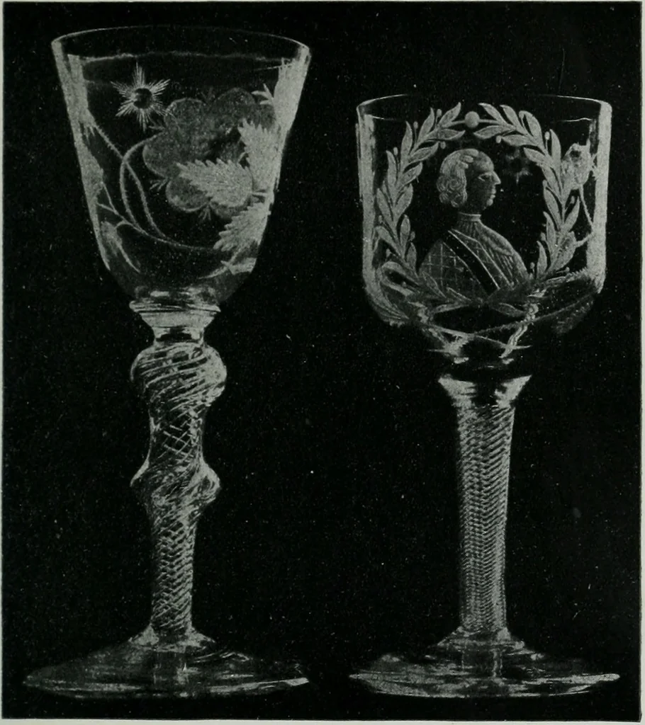 An illustration from Old glass and how to collect it, 1900, leaf 142
