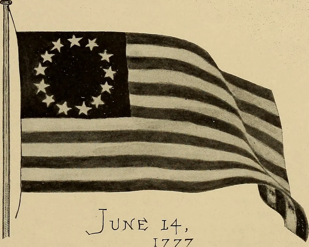 An illustration from "Old glory," the flag of our country, 1894, leaf 14