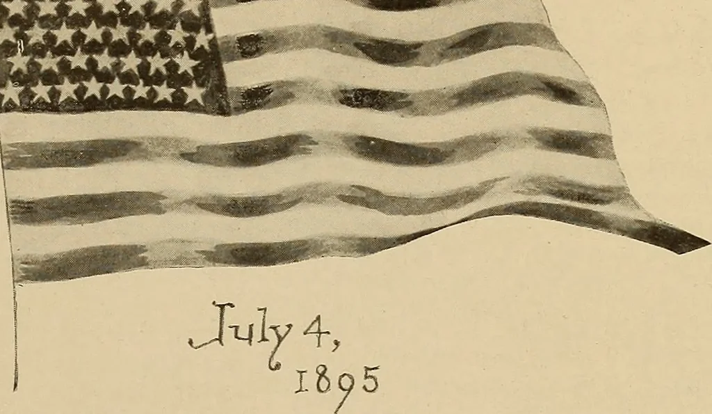 An illustration from "Old glory," the flag of our country, 1894, leaf 26