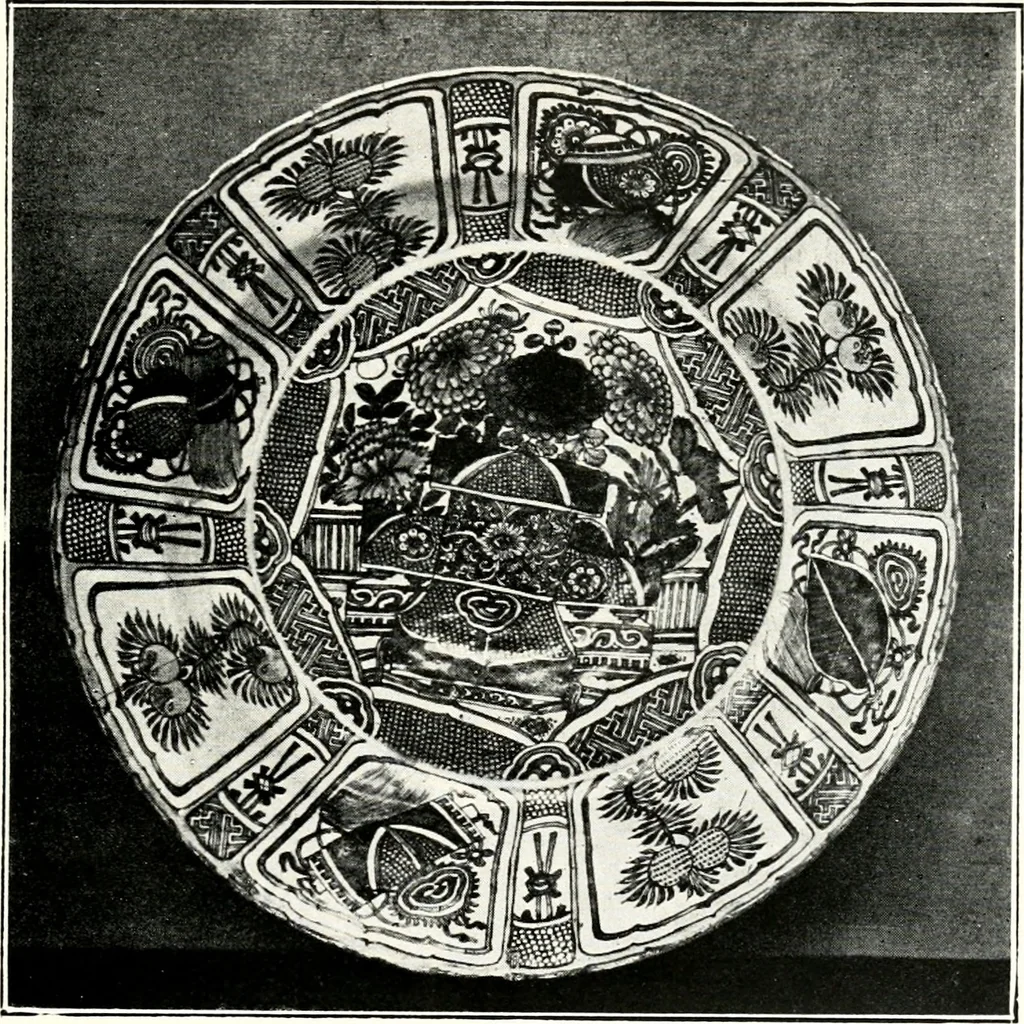 An illustration from Old Hyderabad China : (history, legend, and characteristics), 1916, leaf 75