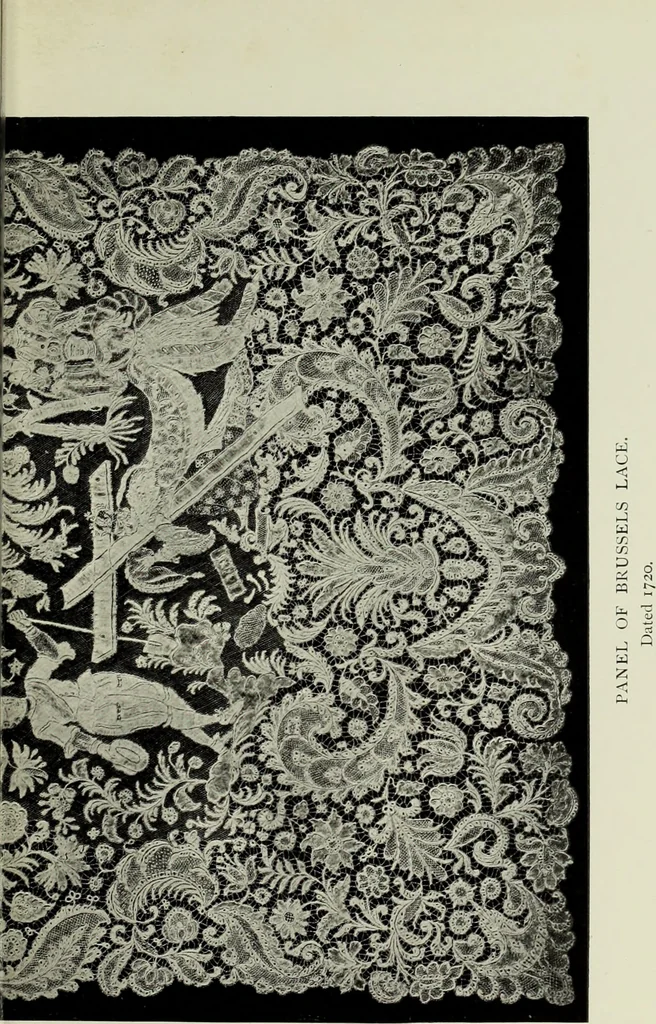 An illustration from Old lace : a handbook for collectors; an account of the different styles of lace, their history, characteristics & manufacture, 1908, leaf 160
