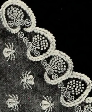 An illustration from Old lace : a handbook for collectors; an account of the different styles of lace, their history, characteristics & manufacture, 1908, leaf 235