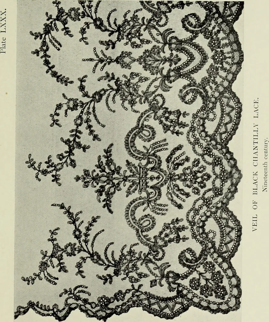An illustration from Old lace : a handbook for collectors; an account of the different styles of lace, their history, characteristics & manufacture, 1908, leaf 258