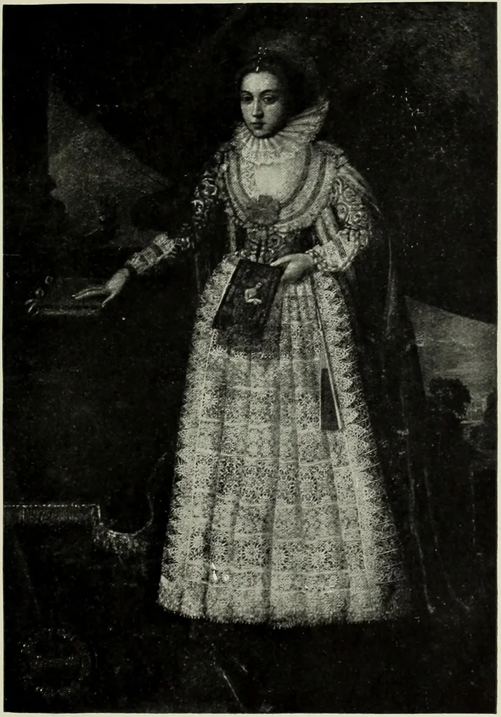 An illustration from Old lace : a handbook for collectors; an account of the different styles of lace, their history, characteristics & manufacture, 1908, leaf 262
