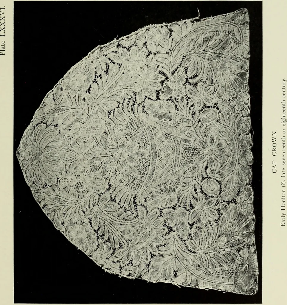 An illustration from Old lace : a handbook for collectors; an account of the different styles of lace, their history, characteristics & manufacture, 1908, leaf 278