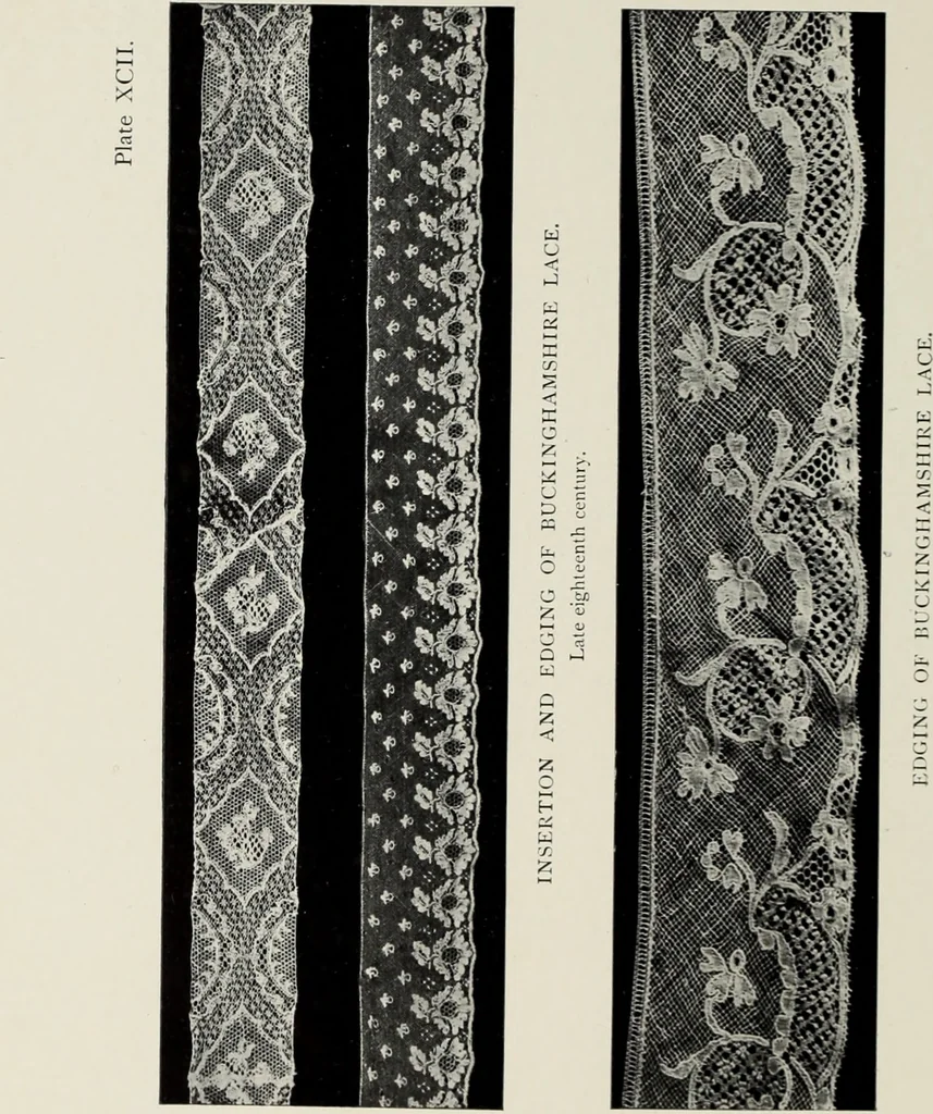 An illustration from Old lace : a handbook for collectors; an account of the different styles of lace, their history, characteristics & manufacture, 1908, leaf 299