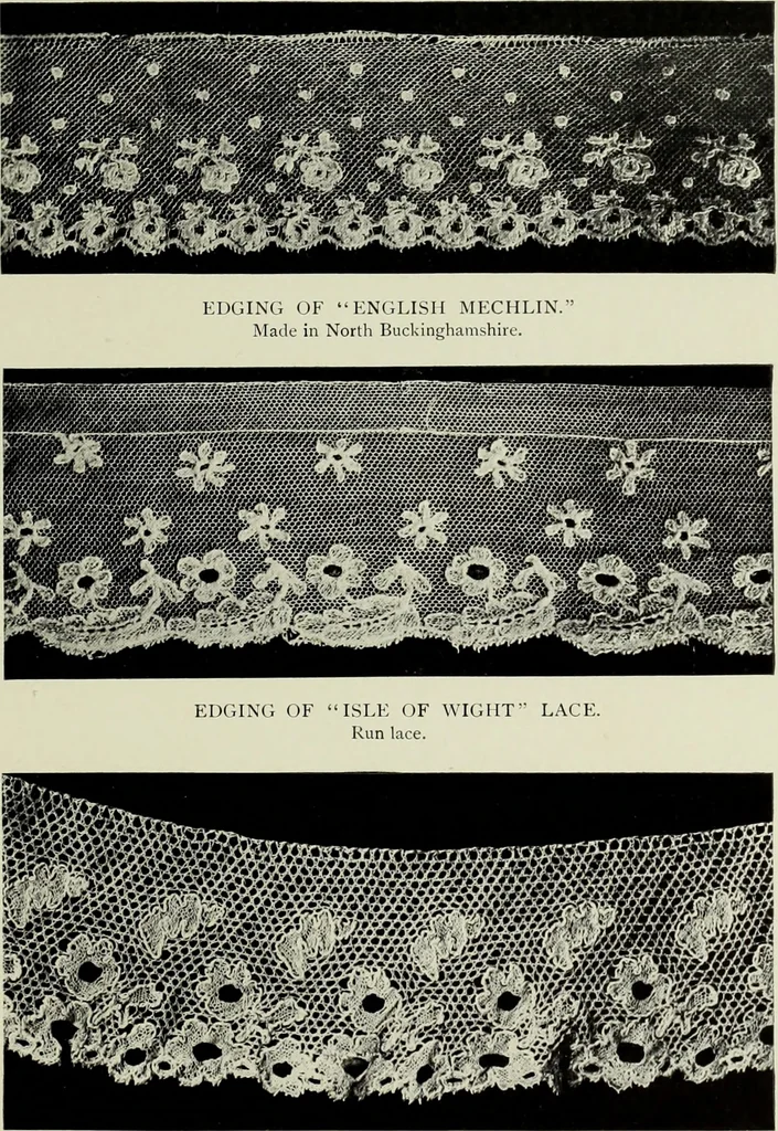 An illustration from Old lace : a handbook for collectors; an account of the different styles of lace, their history, characteristics & manufacture, 1908, leaf 302