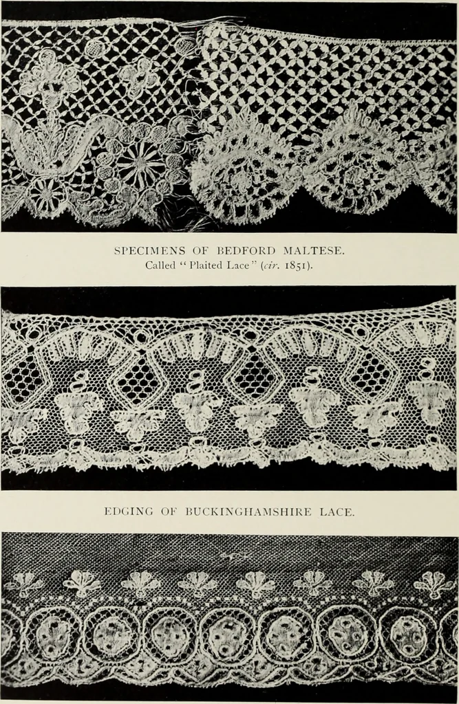 An illustration from Old lace : a handbook for collectors; an account of the different styles of lace, their history, characteristics & manufacture, 1908, leaf 305