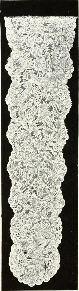An illustration from Old lace, a handbook for collectors; an account of the different styles of lace, their history, characteristics & manufacture, 1909, leaf 113