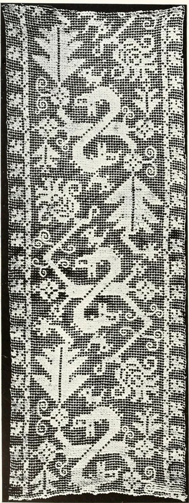 An illustration from Old lace, a handbook for collectors; an account of the different styles of lace, their history, characteristics & manufacture, 1909, leaf 27