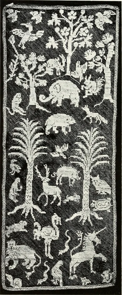 An illustration from Old lace, a handbook for collectors; an account of the different styles of lace, their history, characteristics & manufacture, 1909, leaf 27