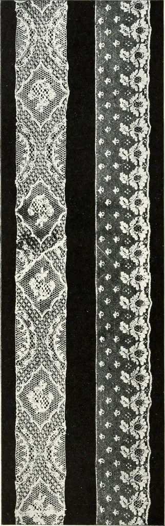 An illustration from Old lace, a handbook for collectors; an account of the different styles of lace, their history, characteristics & manufacture, 1909, leaf 295