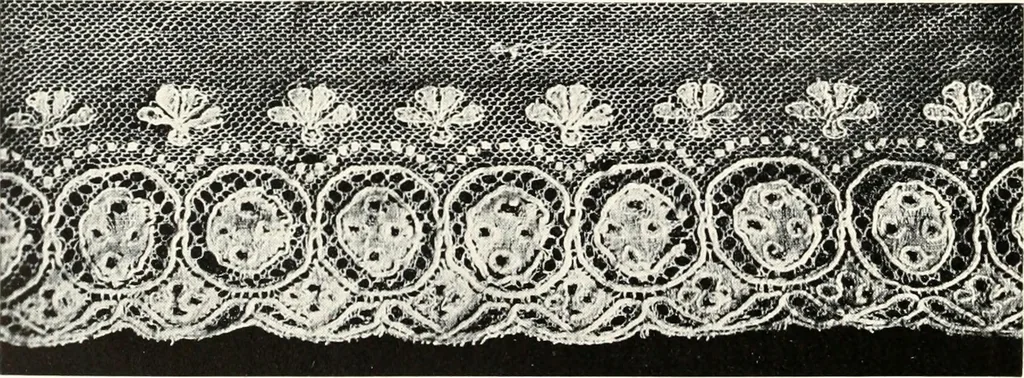 An illustration from Old lace, a handbook for collectors; an account of the different styles of lace, their history, characteristics & manufacture, 1909, leaf 301
