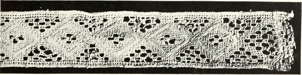 An illustration from Old lace, a handbook for collectors; an account of the different styles of lace, their history, characteristics & manufacture, 1909, leaf 32