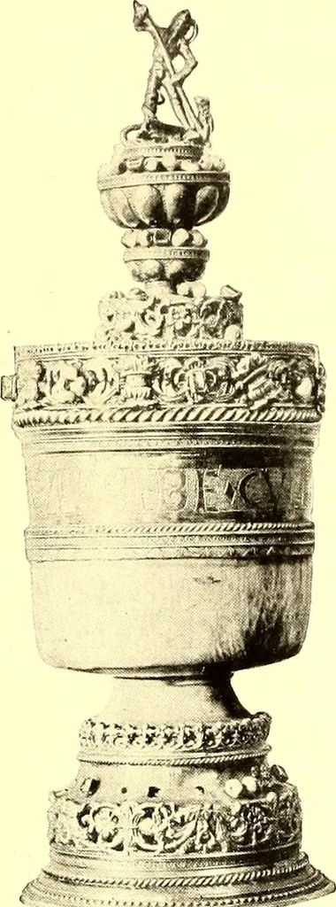 An illustration from Old London silver, its history, its makers and its marks, 1903, leaf 132