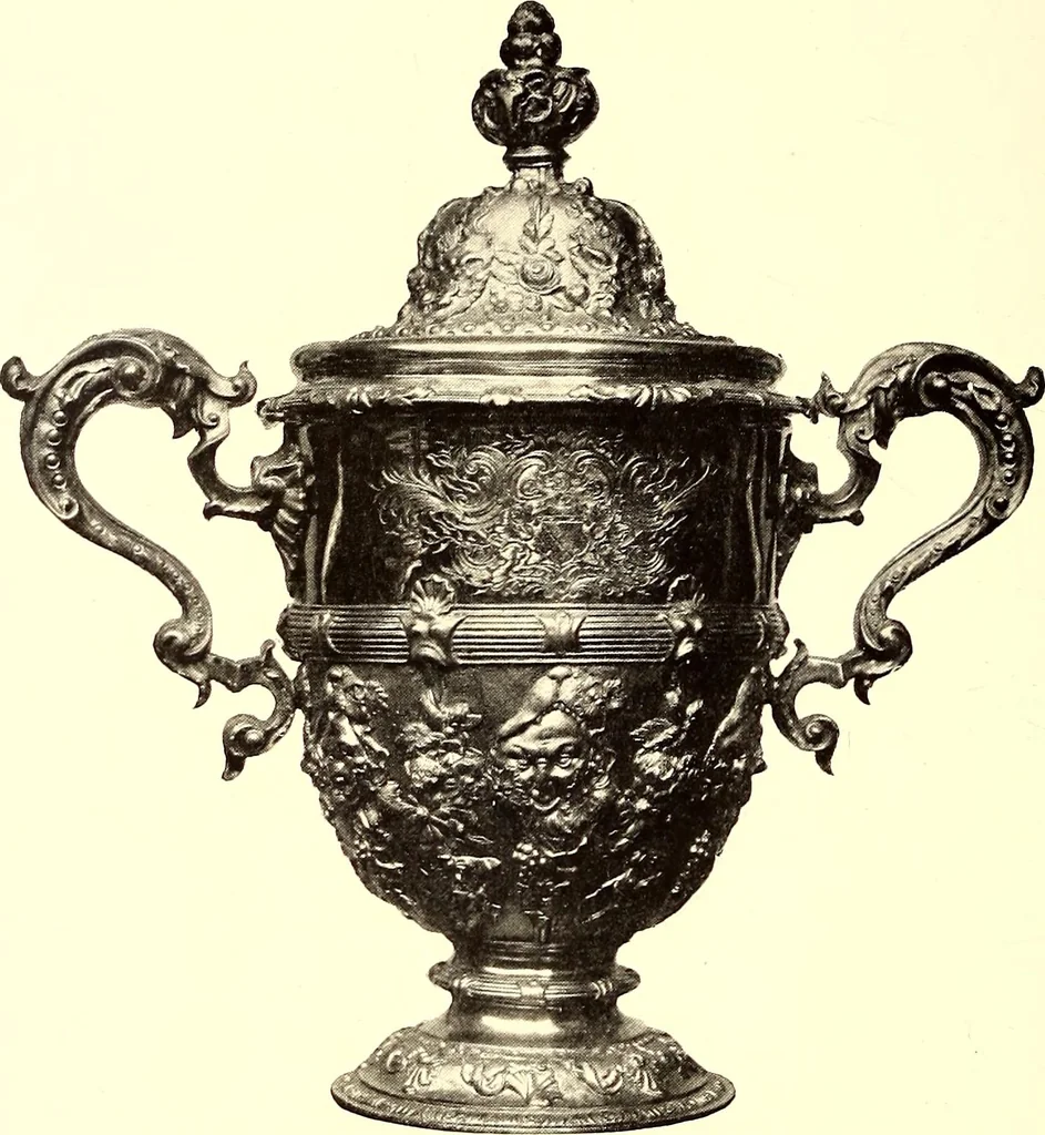 An illustration from Old London silver, its history, its makers and its marks, 1903, leaf 149