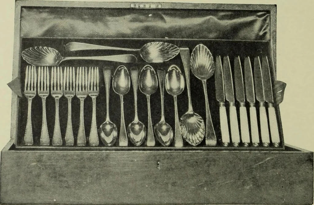 An illustration from Old London silver, its history, its makers and its marks, 1903, leaf 109
