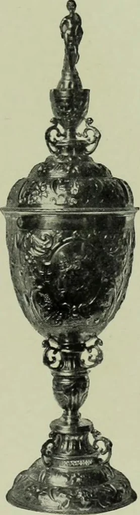 An illustration from Old London silver, its history, its makers and its marks, 1903, leaf 134
