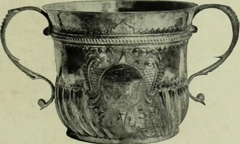 An illustration from Old London silver, its history, its makers and its marks, 1903, leaf 142