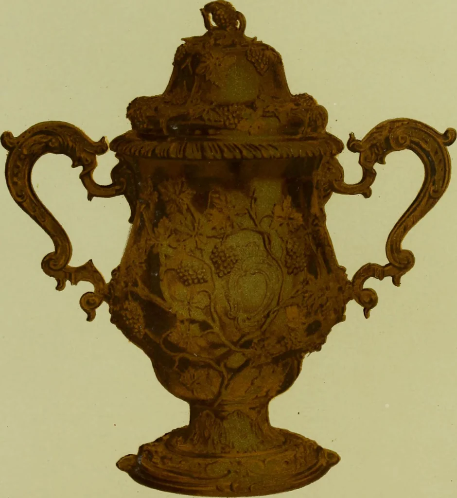 An illustration from Old London silver, its history, its makers and its marks, 1903, leaf 158