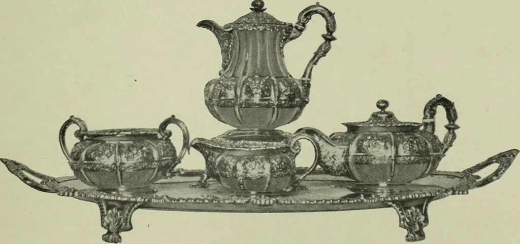 An illustration from Old London silver, its history, its makers and its marks, 1903, leaf 212