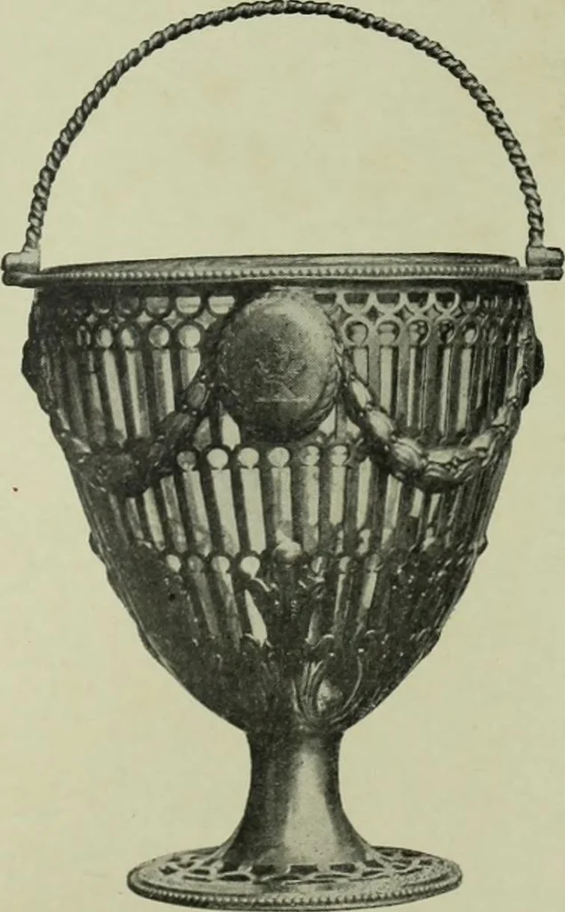 An illustration from Old London silver, its history, its makers and its marks, 1903, leaf 216