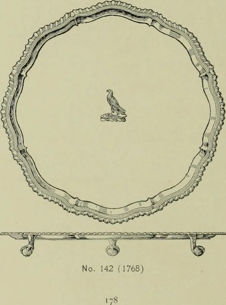 An illustration from Old London silver, its history, its makers and its marks, 1903, leaf 219