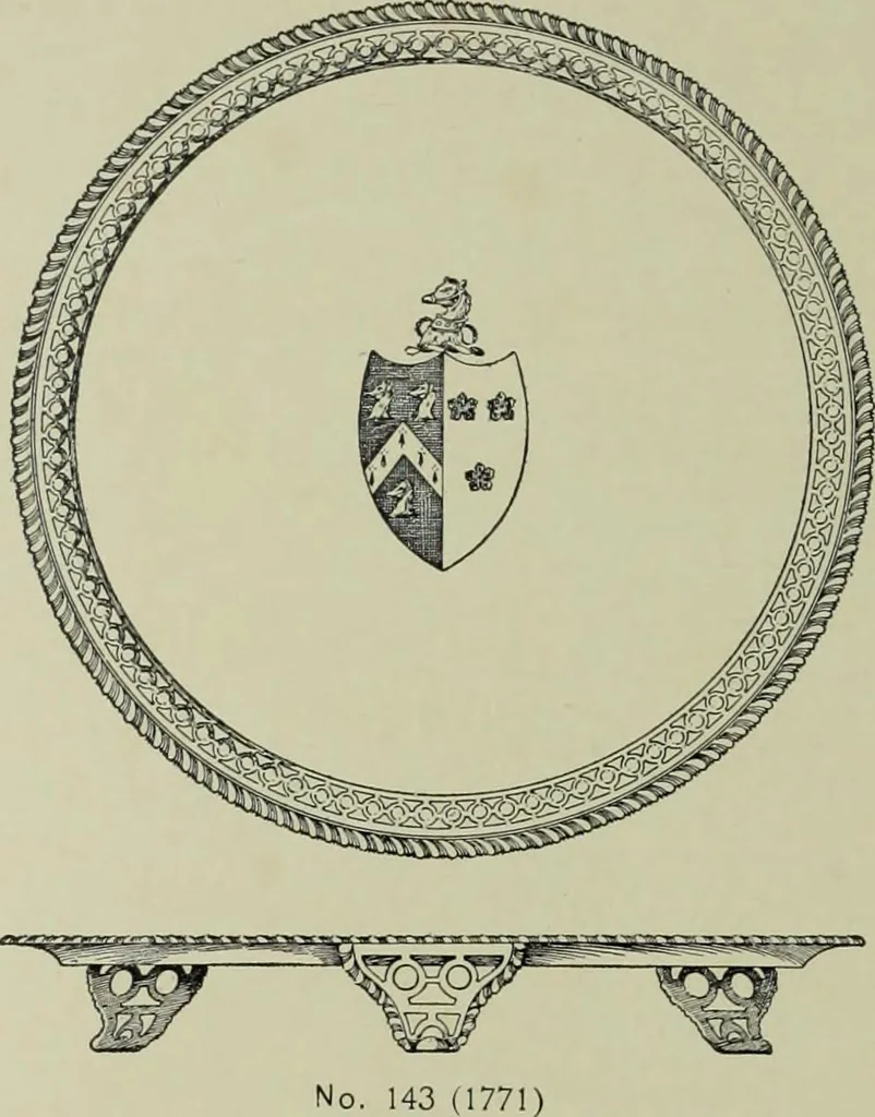 An illustration from Old London silver, its history, its makers and its marks, 1903, leaf 221