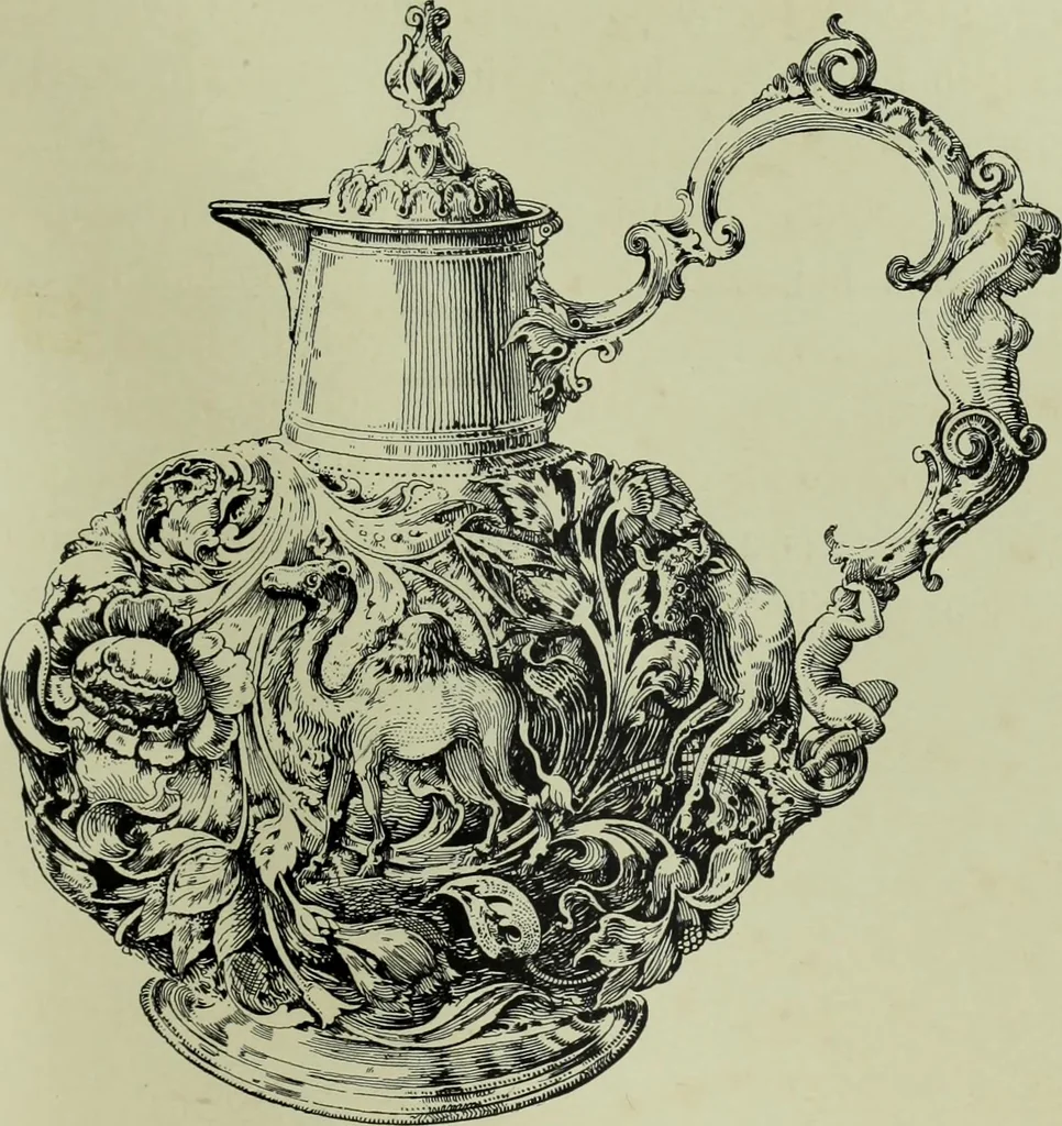 An illustration from Old London silver, its history, its makers and its marks, 1903, leaf 254