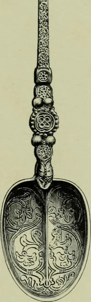 An illustration from Old London silver, its history, its makers and its marks, 1903, leaf 80