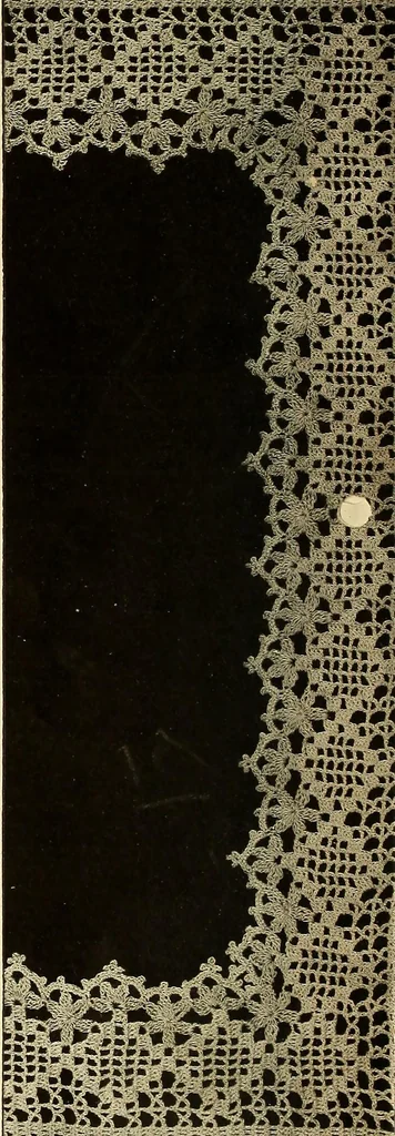 An illustration from Old and new designs in crochet work : yokes & collars, 1900, leaf 11