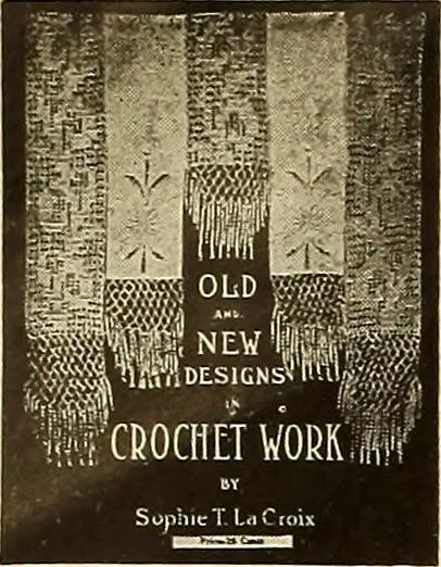 An illustration from Old and new designs in crochet work : yokes & collars, 1900, leaf 5