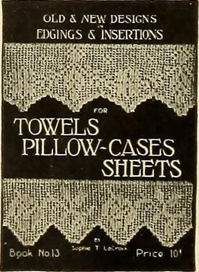 An illustration from Old and new designs in crochet work : yokes & collars, 1900, leaf 5