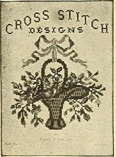 An illustration from Old and new designs in crochet work : yokes & collars, 1900, leaf 5