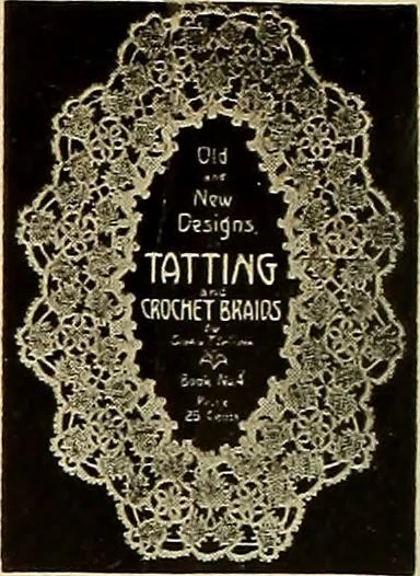 An illustration from Old and new designs in crochet work : yokes & collars, 1900, leaf 5