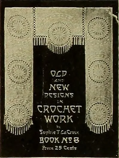 An illustration from Old and new designs in crochet work : yokes & collars, 1900, leaf 5