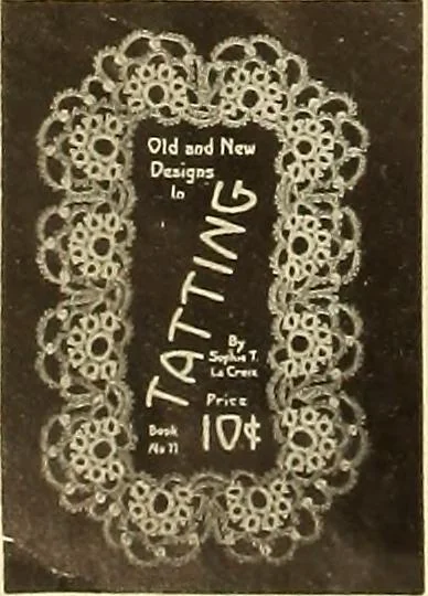 An illustration from Old and new designs in crochet work : yokes & collars, 1900, leaf 5