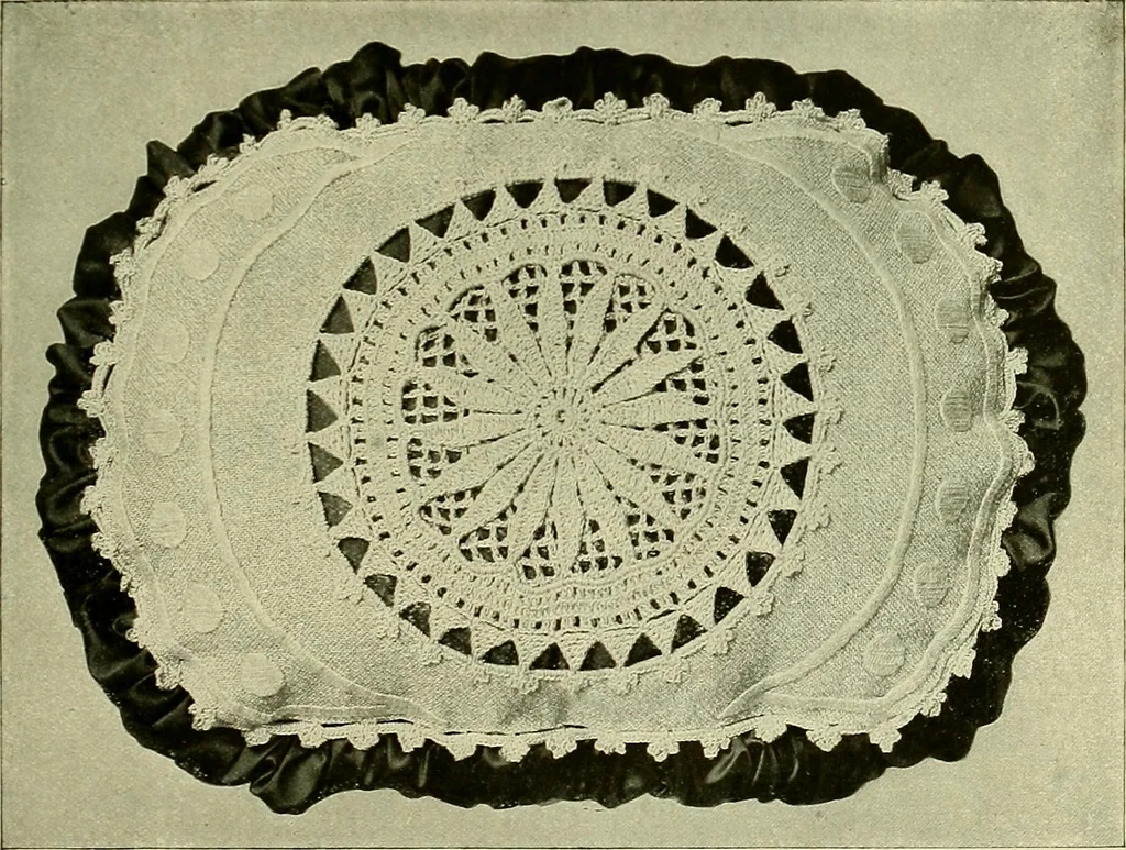 An illustration from Old and new designs in crochet work, 1900, leaf 10