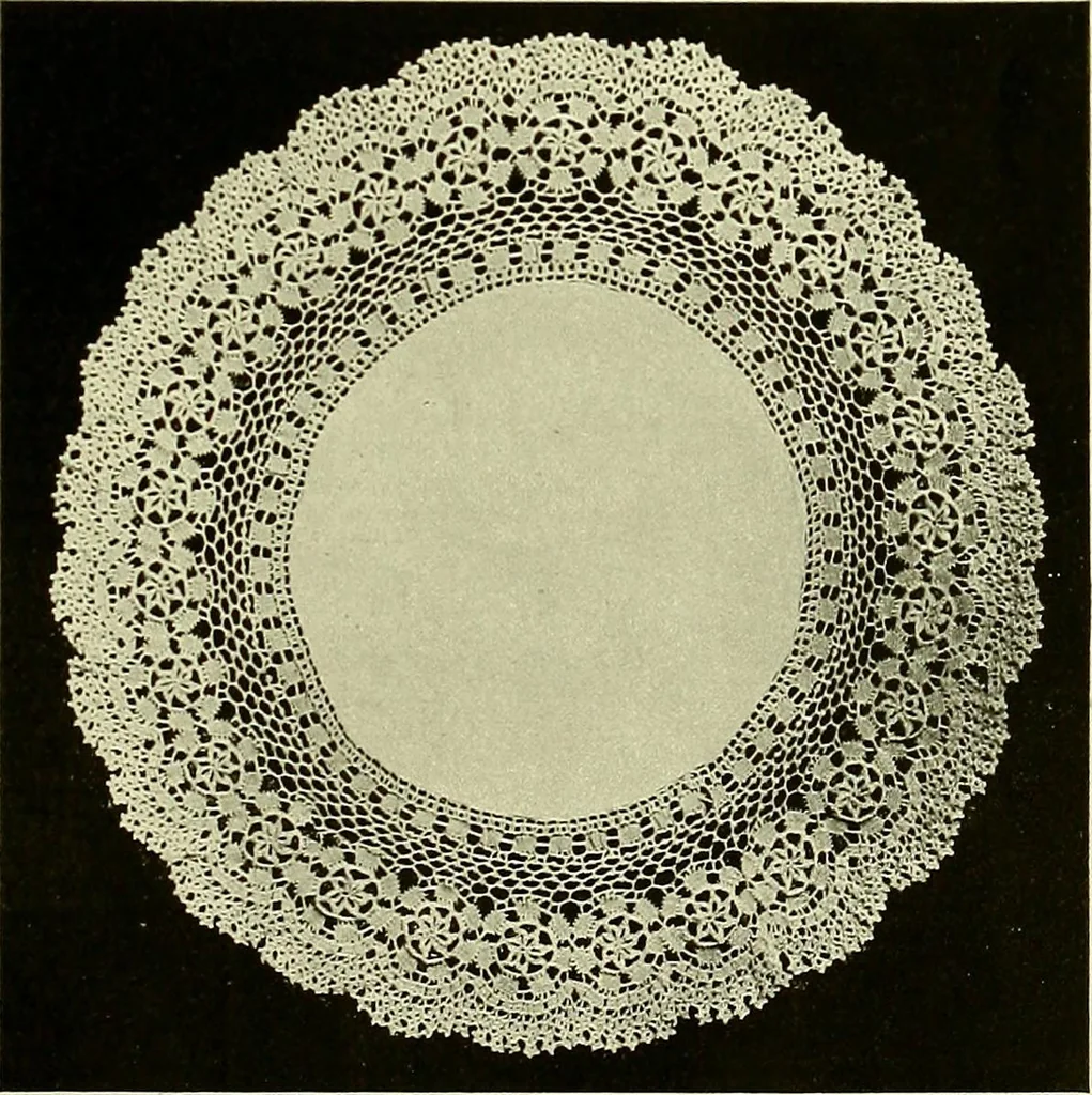 An illustration from Old and new designs in crochet work, 1900, leaf 16